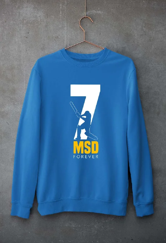 MS Dhoni (MSD) Unisex Sweatshirt for Men/Women Lightweight Hooded Sweatshirt