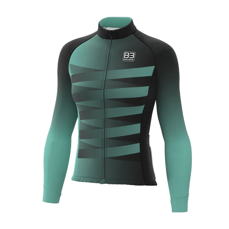 Ghisallo long sleeve jersey - Teal Simple Hoodies for Women